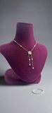 Sunflower lariat necklace