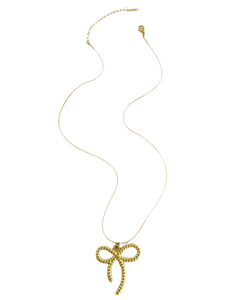 Kenzie Stud Bow Necklace
