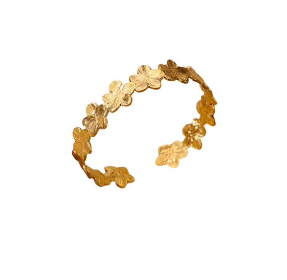 Flora Gold Bangle