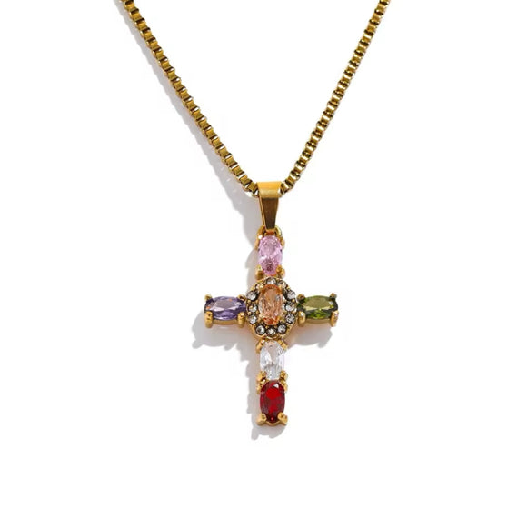 Amelia Cross Necklace