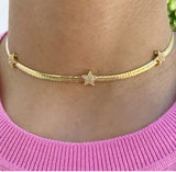 Celeste Pave Star Choker