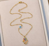 Samira Hamsa Necklace