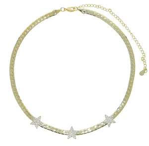 Celeste Pave Star Choker